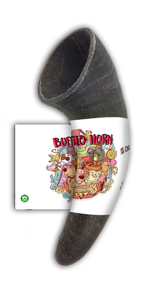 Bimordiscos Juguete Mordedor Natural - Cuerno de Búfalo para Perros