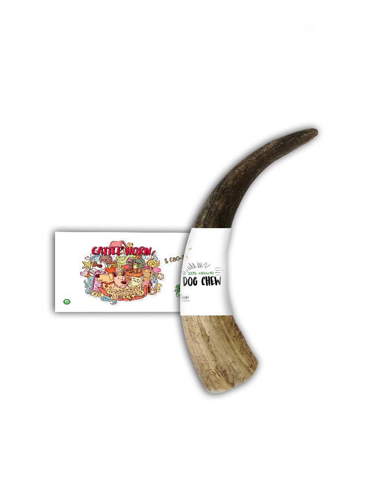 Bimordiscos Juguete Mordedor Natural - Cuerno de Vacuno para Perros