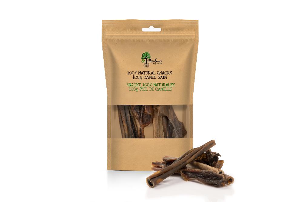 Bimordiscos Snacks Natural - Piel Camello para Perros (100 gramos)