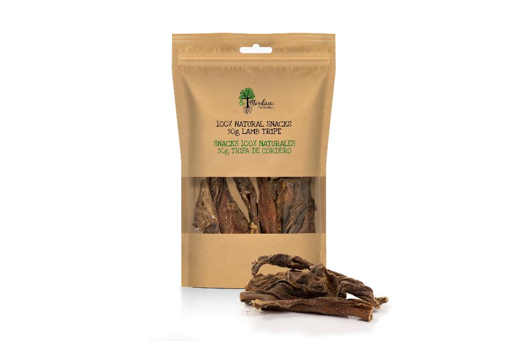Bimordiscos Snack Natural - Tripa de Cordero para Perros (50 gramos)