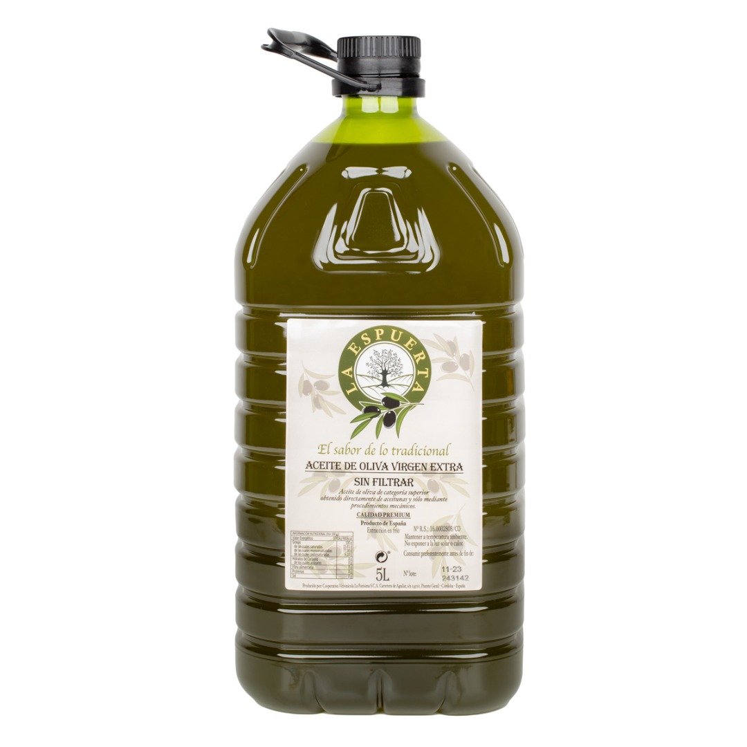 Aceite de oliva virgen extra fresco - Garrafa pet 5 litros