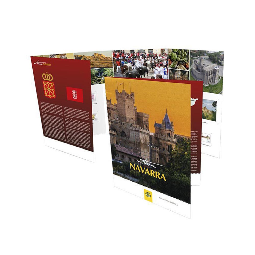 Carpeta colección Mi Tierra: Navarra Correos para amantes de la cultura y España