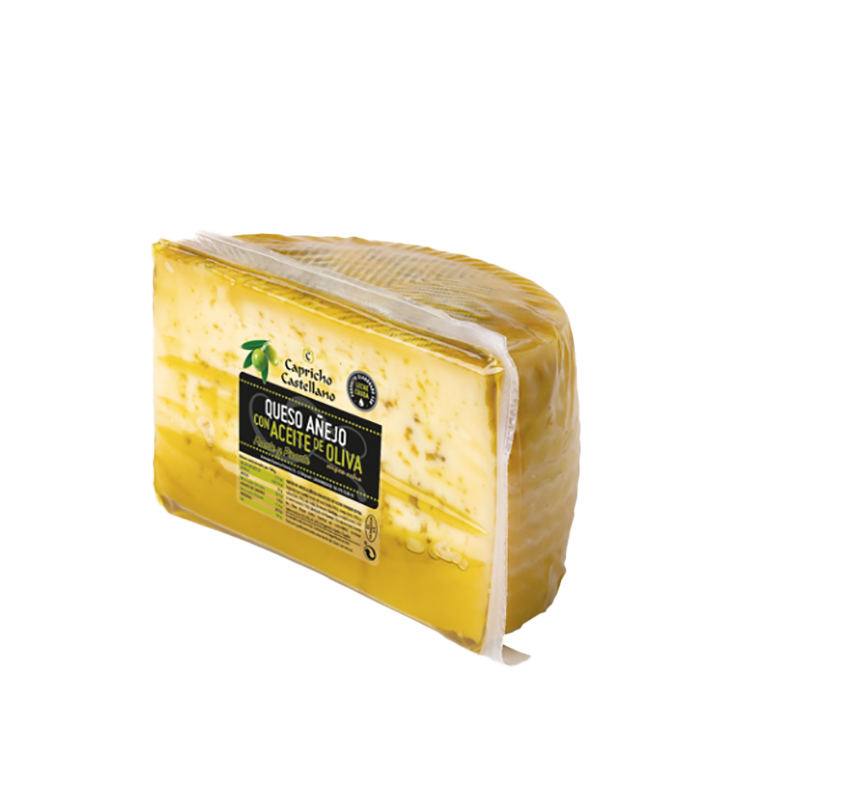 Ibéricos a Domicilio Gourmet Pieza de 1/8 Queso de Mezcla Añejo con Aceite de Oliva