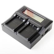 miniatura Cargador Doble Baterías LP-E17 para Canon