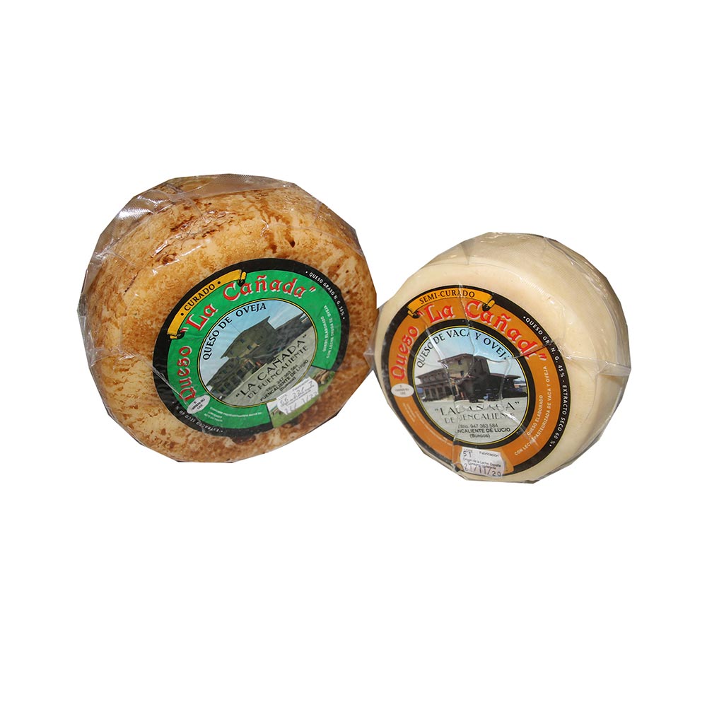 Pack Queso Curado de Oveja Grande 2 Kg y Queso Mezcla Pequeño 1 Kg