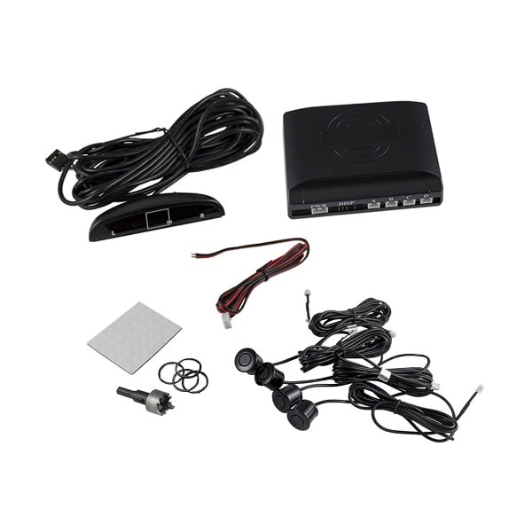 AMS Kit de sensores de parking para turismo, 4 sensores y pantalla