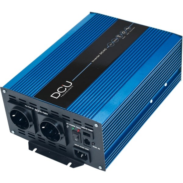 DCU Inversor de corriente de 24 a 220V onda pura potencia 1000W
