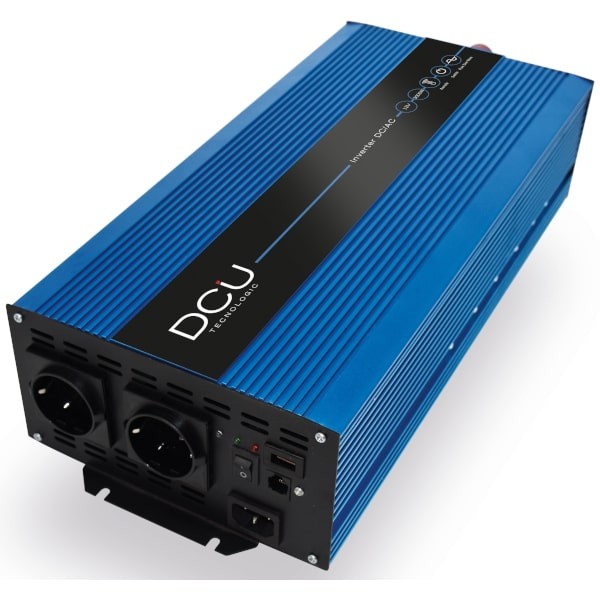 DCU Inversor de corriente de 12 a 220V onda pura potencia 3000W