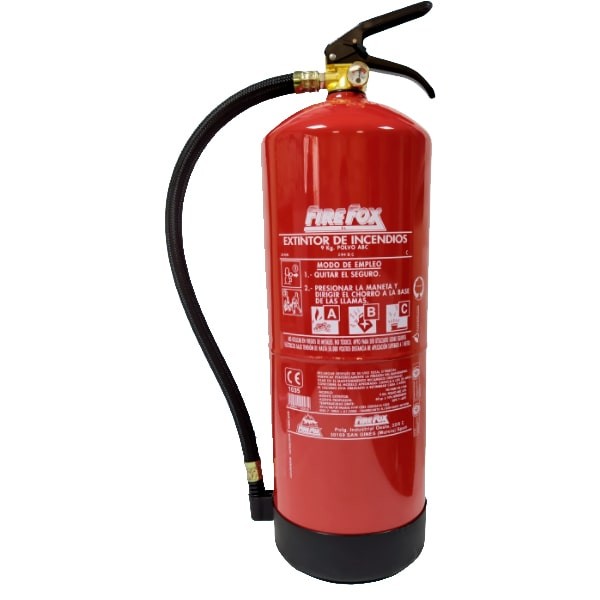 Firefox Extintor de polvo ABC de 9 Kg. eficacia 34A-144B