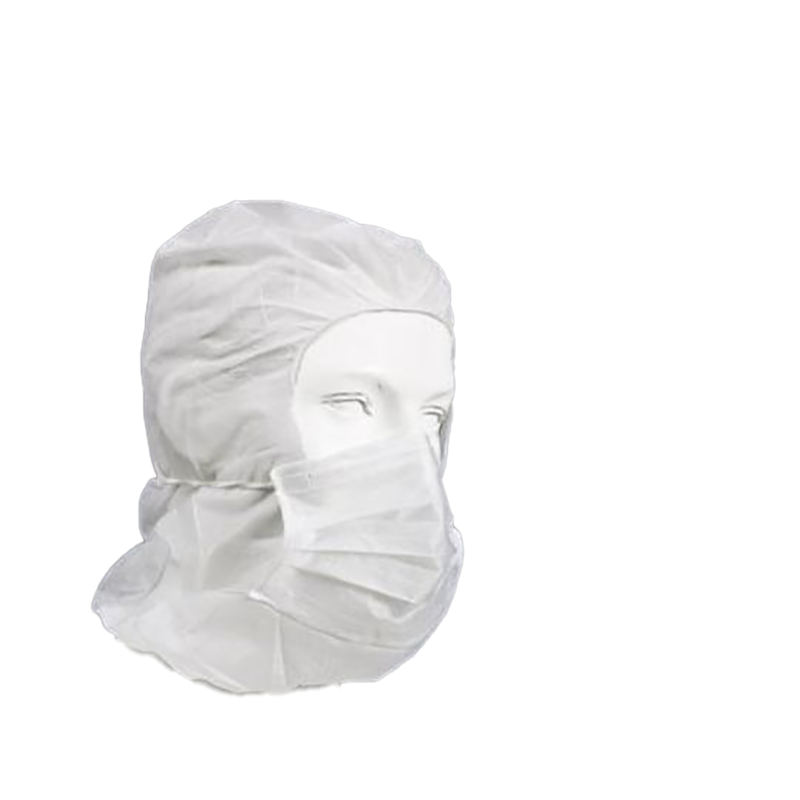 Gorro desechable tipo astronauta con mascarilla