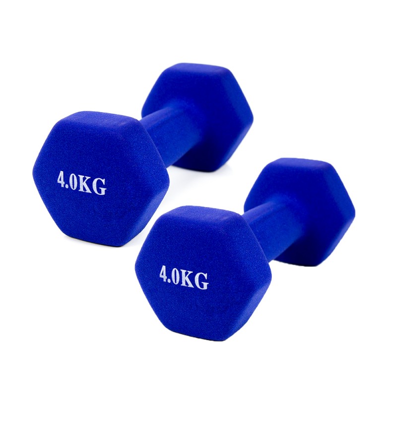 Coshano Mancuernas de 4 Kg antiresbalantes azul pesa fitness azul