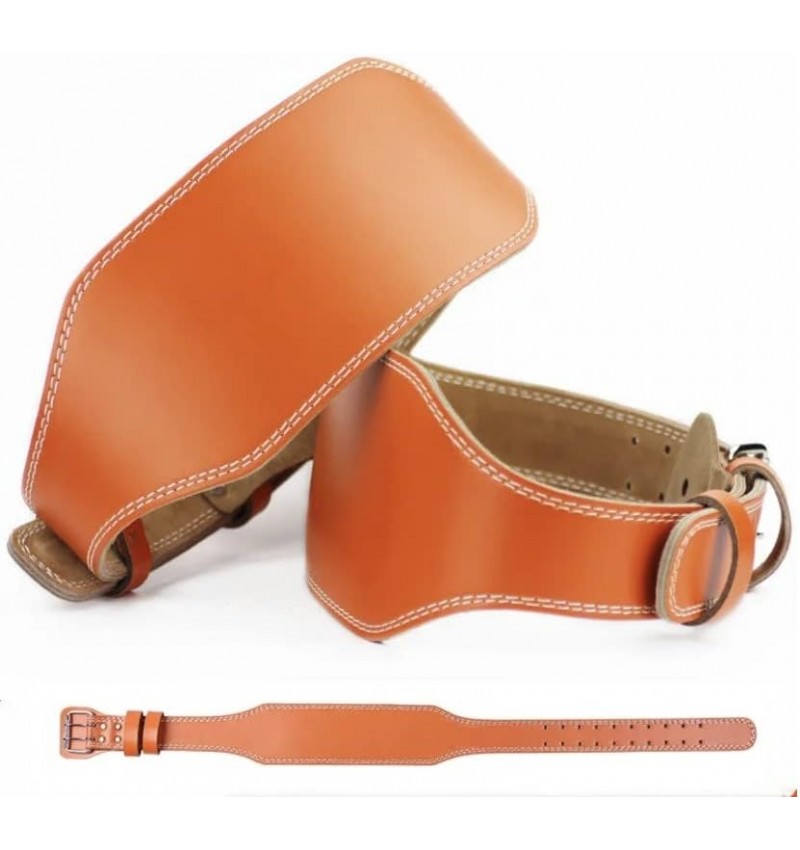 Ded Cinturón Lumbar para ejercicio Musculación levantamiento de pesas de Cuero