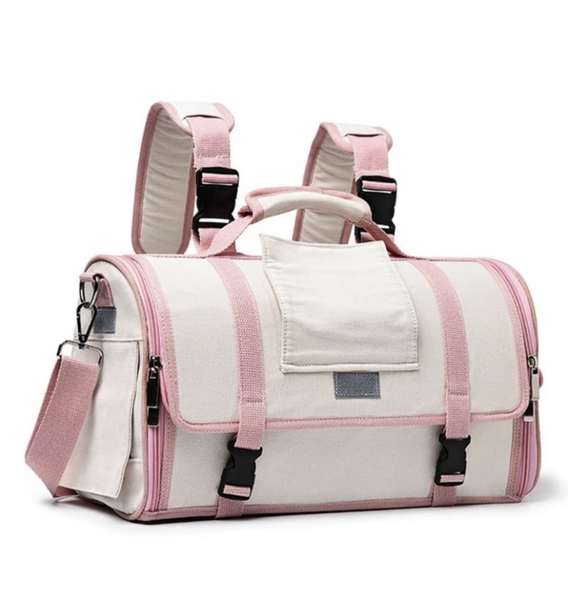 Transportín mochilas para perros, gatos, conejos. Rosa