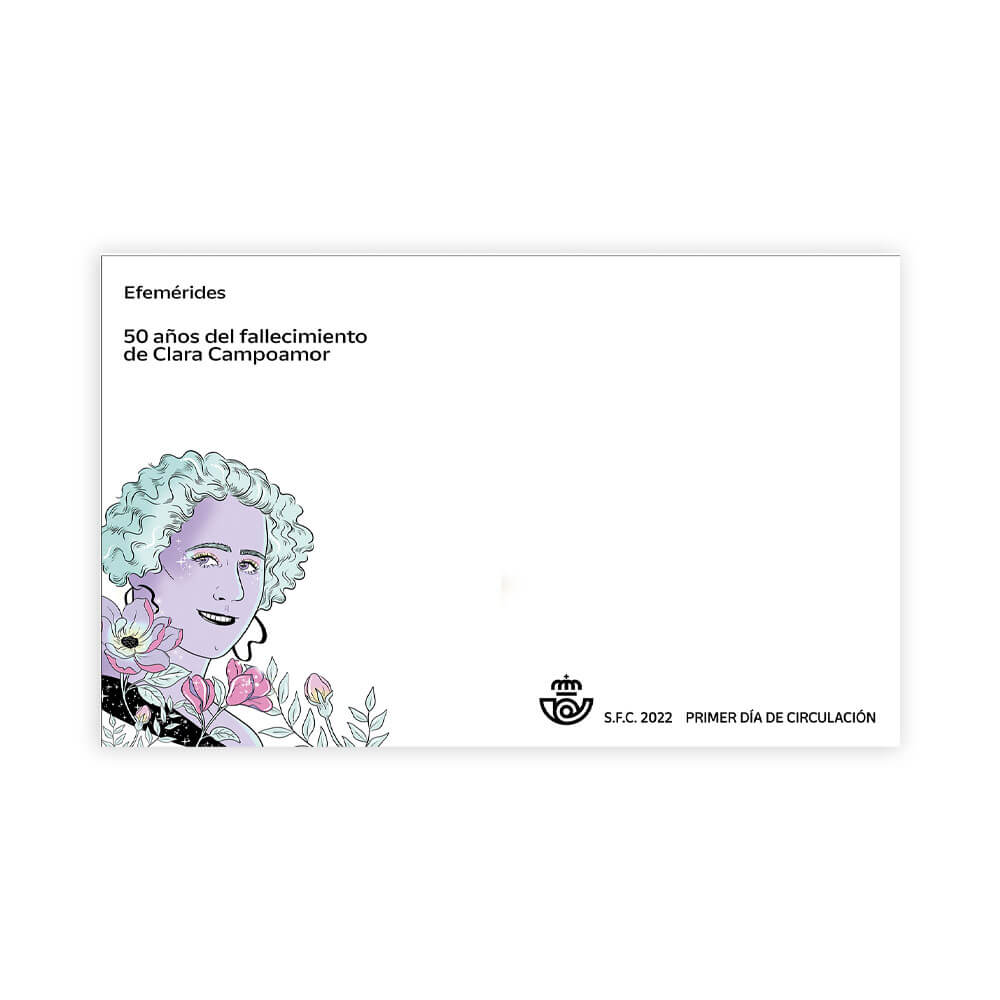 Sobre blanco Clara Campoamor colección #8MTodoElAño para coleccionar