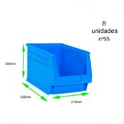 miniatura Medidas Gaveta de plastico nº55 azul