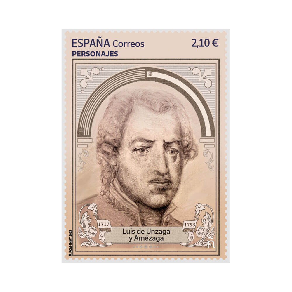 Sello Luis de Unzaga y Amézaga Correos Estados Unidos