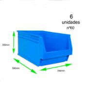 miniatura Medidas gaveta de plástico del nº60