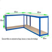 miniatura Combinación posible en dos estanterias