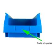 miniatura Vista frontal gaveta de plástico azul