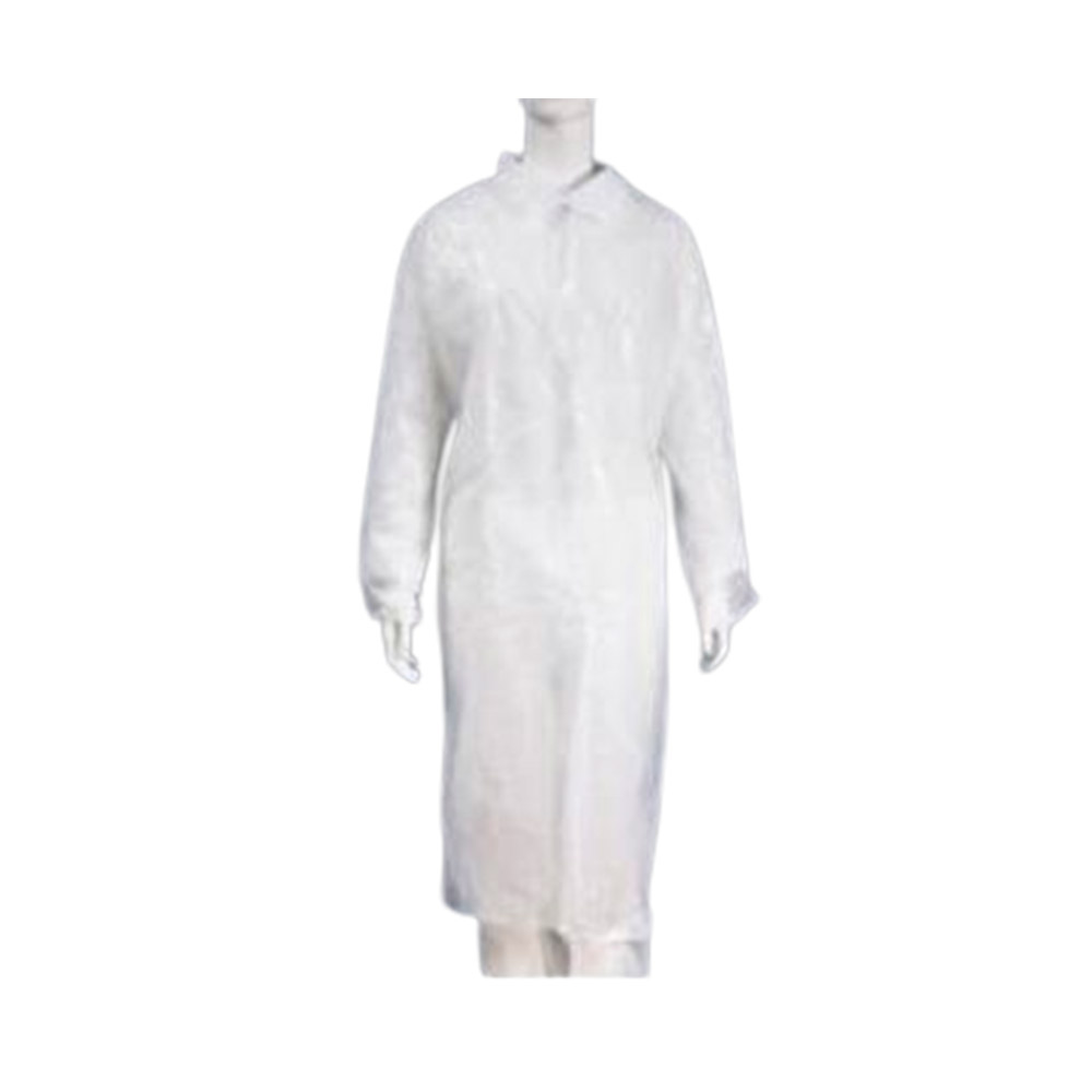 Bata desechable blanca T/ M polip.30gr. caja 50 u