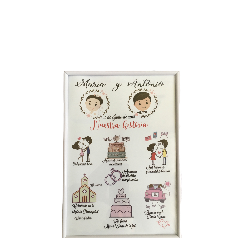 Cuadro boda personalizado