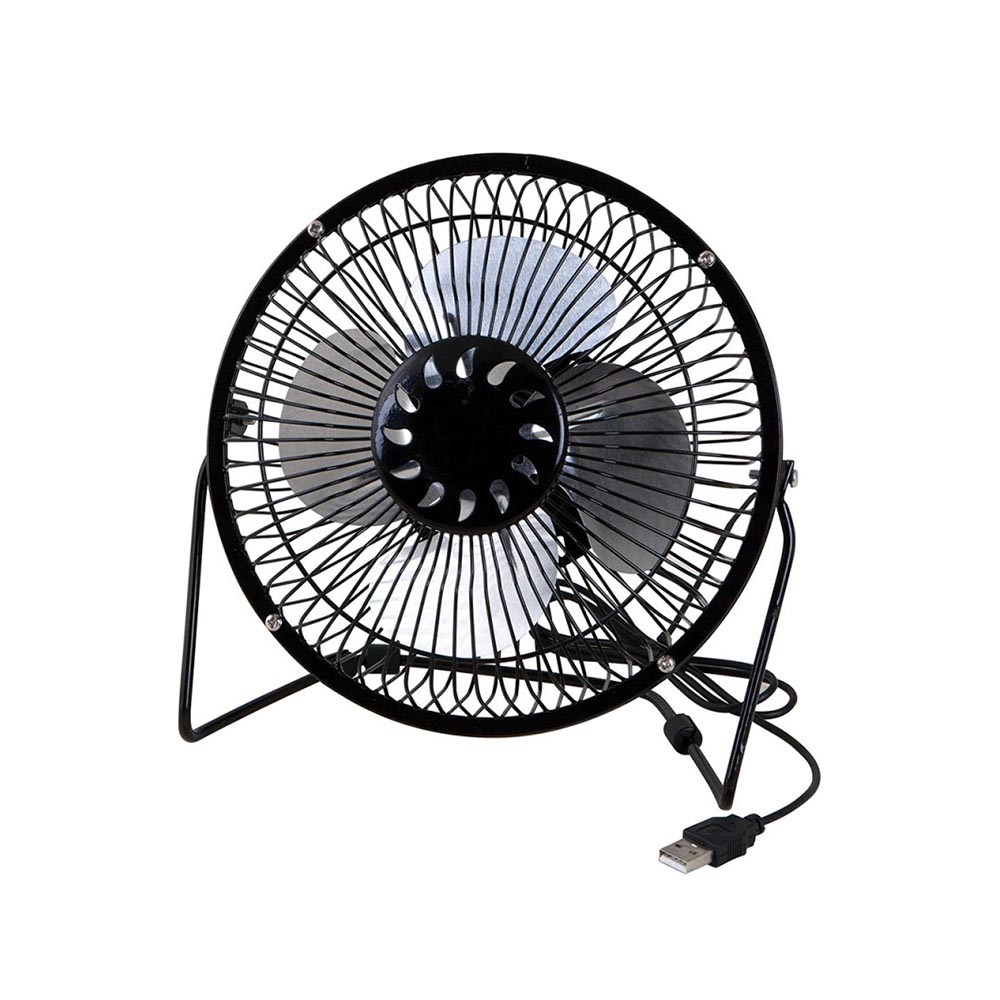Ventilador de mesa USB 17x19x19 cm metálico