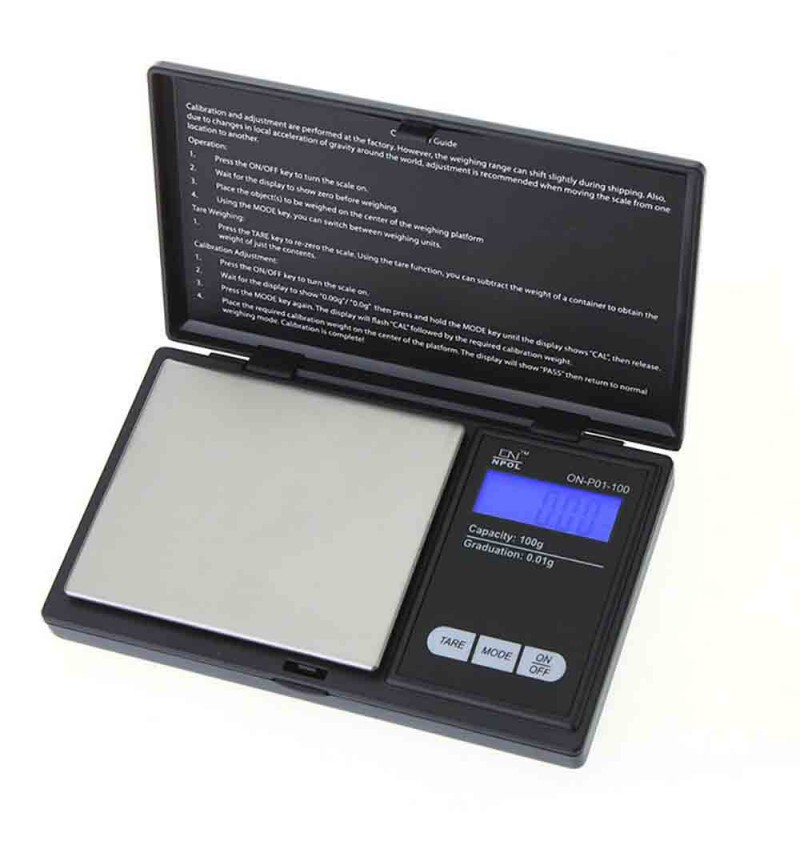 Báscula digital 0,01g - 100g Peso electrónico alta precisión LCD