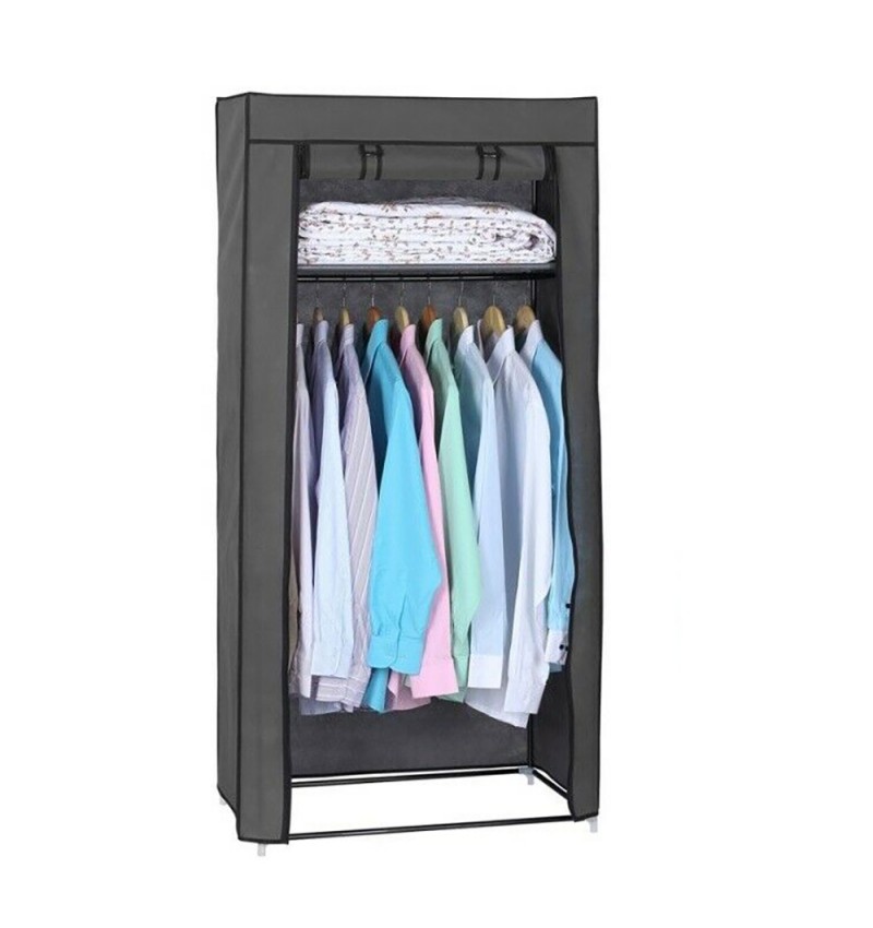 Hersig Armario de tela ropero estante ropa guardarropa closet