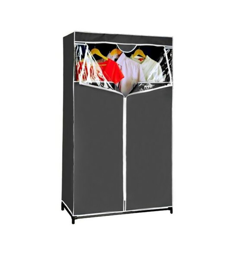 Hersig Armario de tela ropero estante lona ropa guardarropa closet