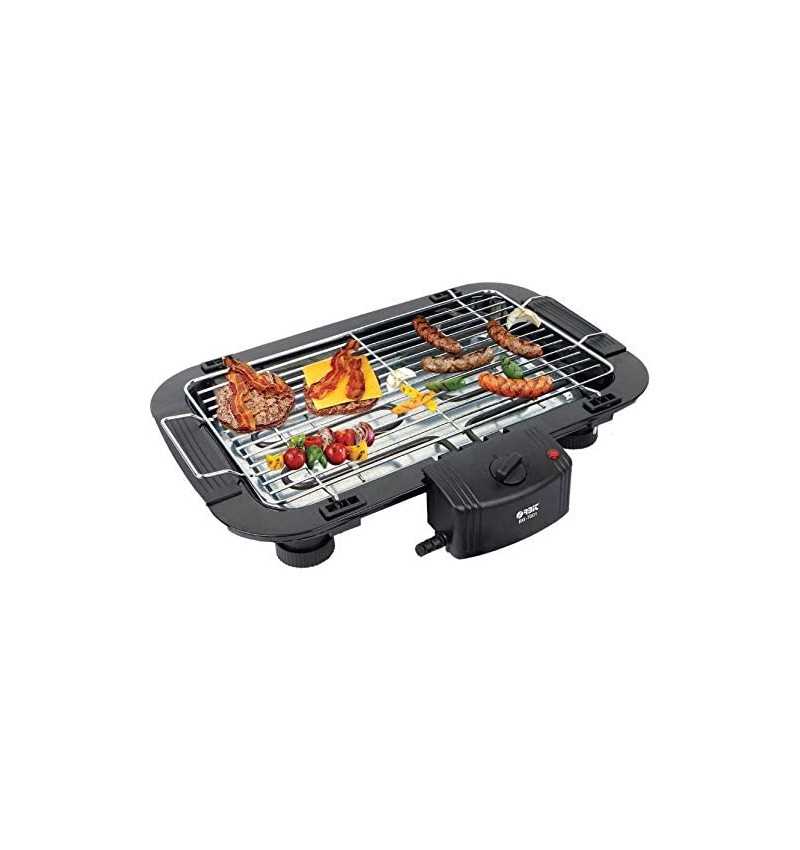Orbit Barbacoa eléctrica BBQ Grill Parrilla Plancha de Asar para Cocina Camping BG-7001