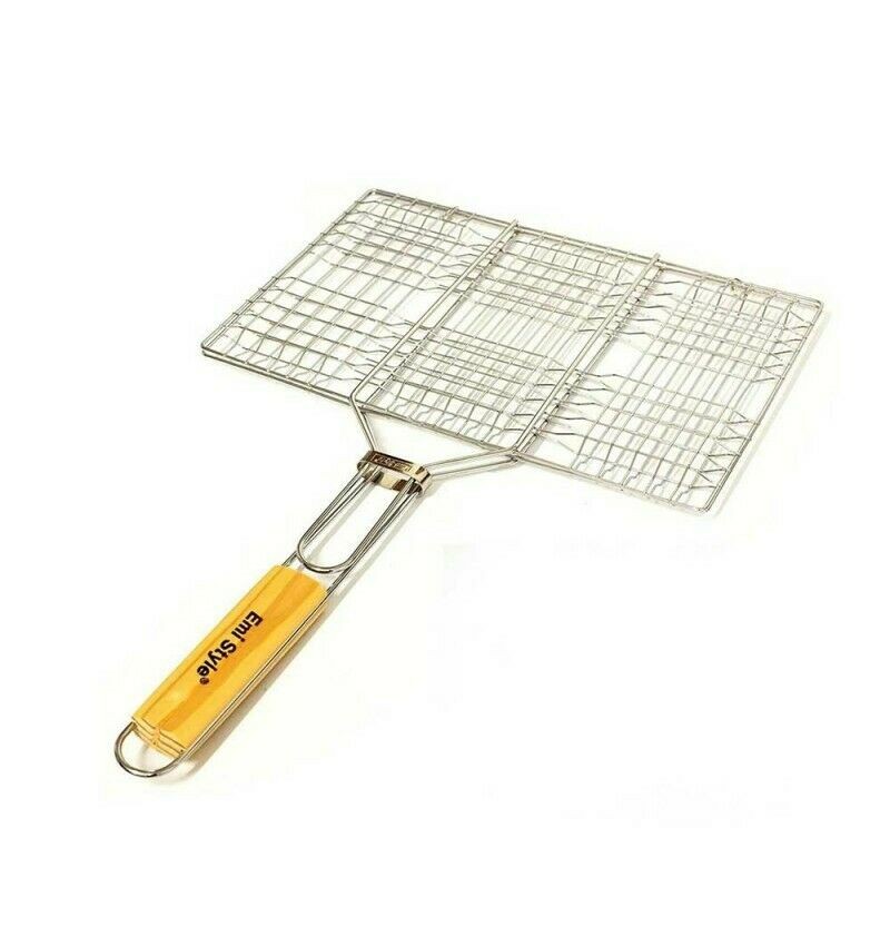 KMT Parrilla para asar comida en barbacoa parrillera 51x34x22cm