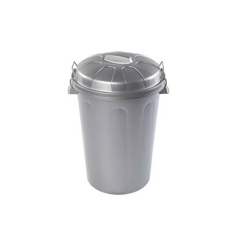 Cubo de basura con tapa 21 L basurero asas de presión