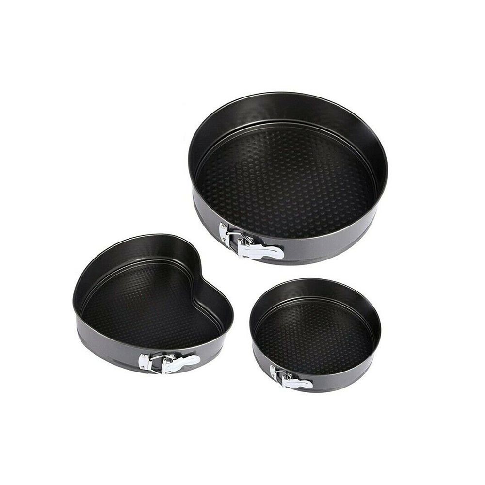 Moldes de tartas pasteles desmontables antiadherentes circulo y corazón