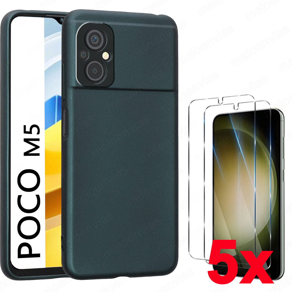 Xiaomi Funda para POCO M5 4G + 5X Protector Pantalla