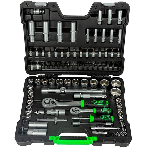 JBM Estuche de herramientas profesional 94 piezas vasos hexagonales