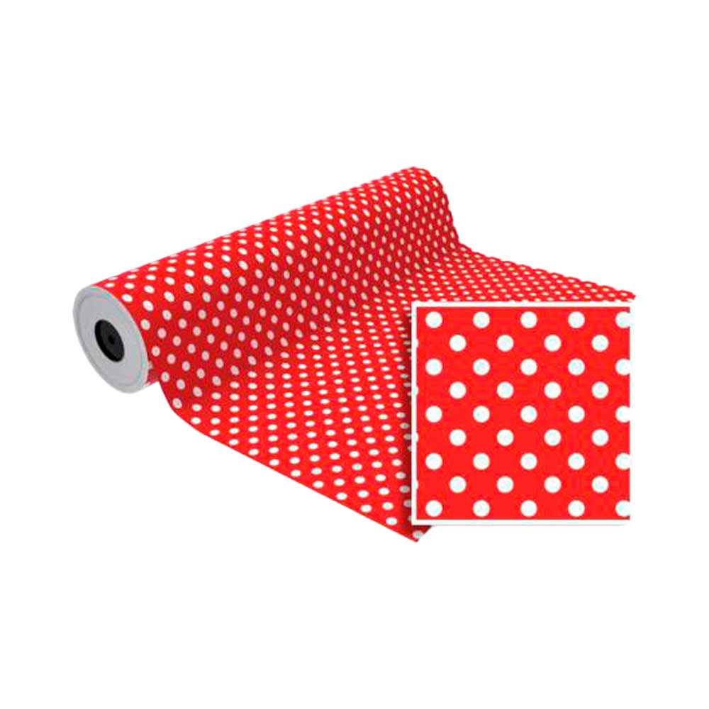 Papel Regalo Bobina 62 cm ancho Lunares - 80 metros