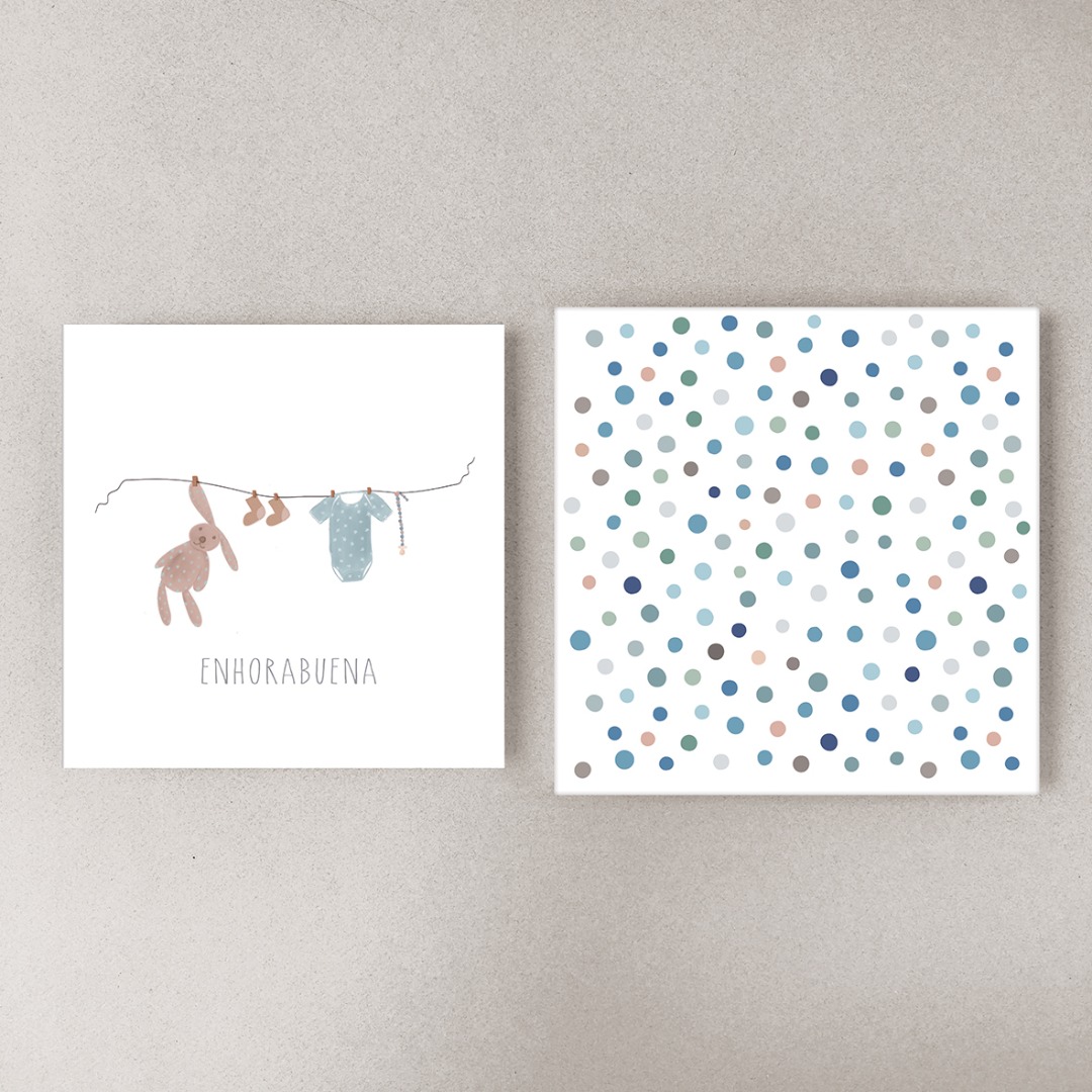 Tarjeta enhorabuena por el chiquitín Correos