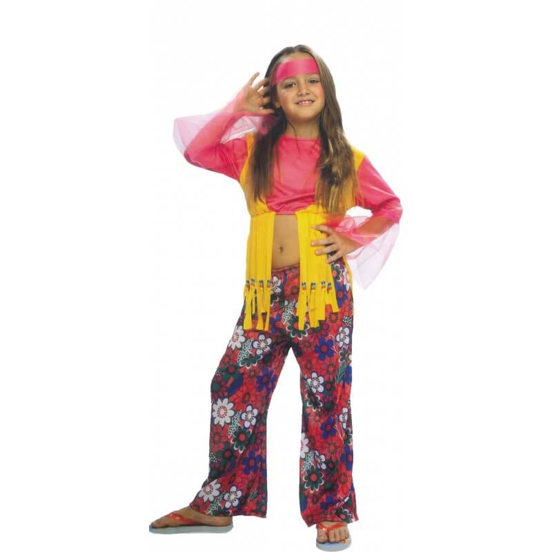 Disfraz de Hippie niña 