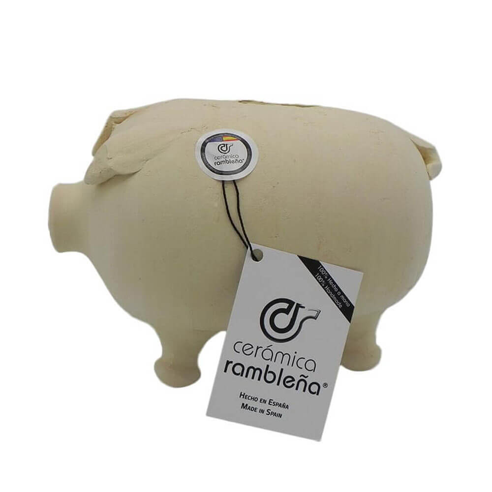 Cerámica Rambleña Hucha cerdito de barro rambleño