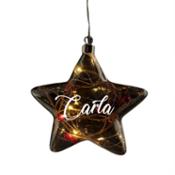 miniatura Estrella de vidrio led personalizada