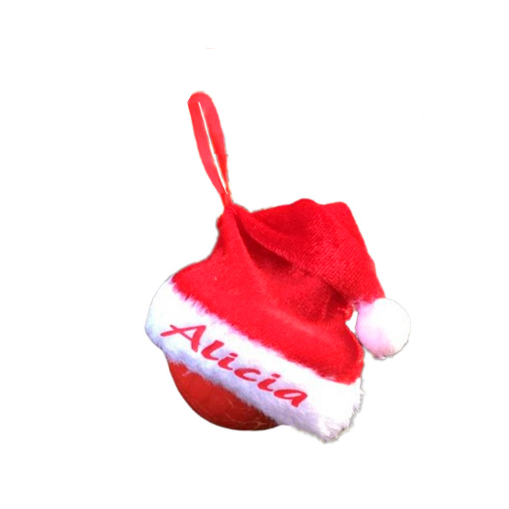 Bola navidad Gorro Papá Noel personalizada