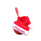 miniatura Bola navidad Gorro Papá Noel personalizada