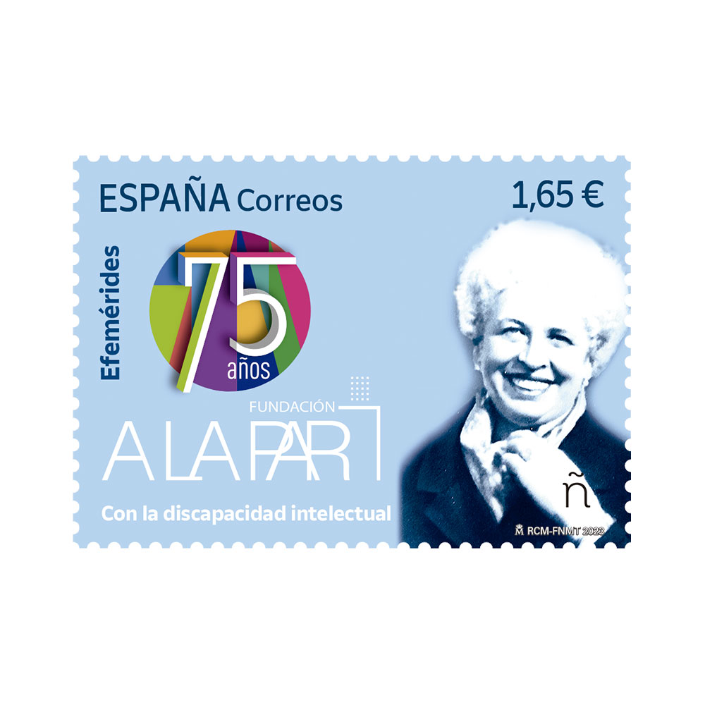 Sello 75 Años Fundación A la Par Correos ONGs y fundaciones