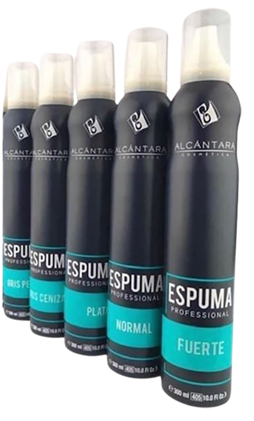 Comercial Elena Espuma evolutiva gris plata, 300ml.