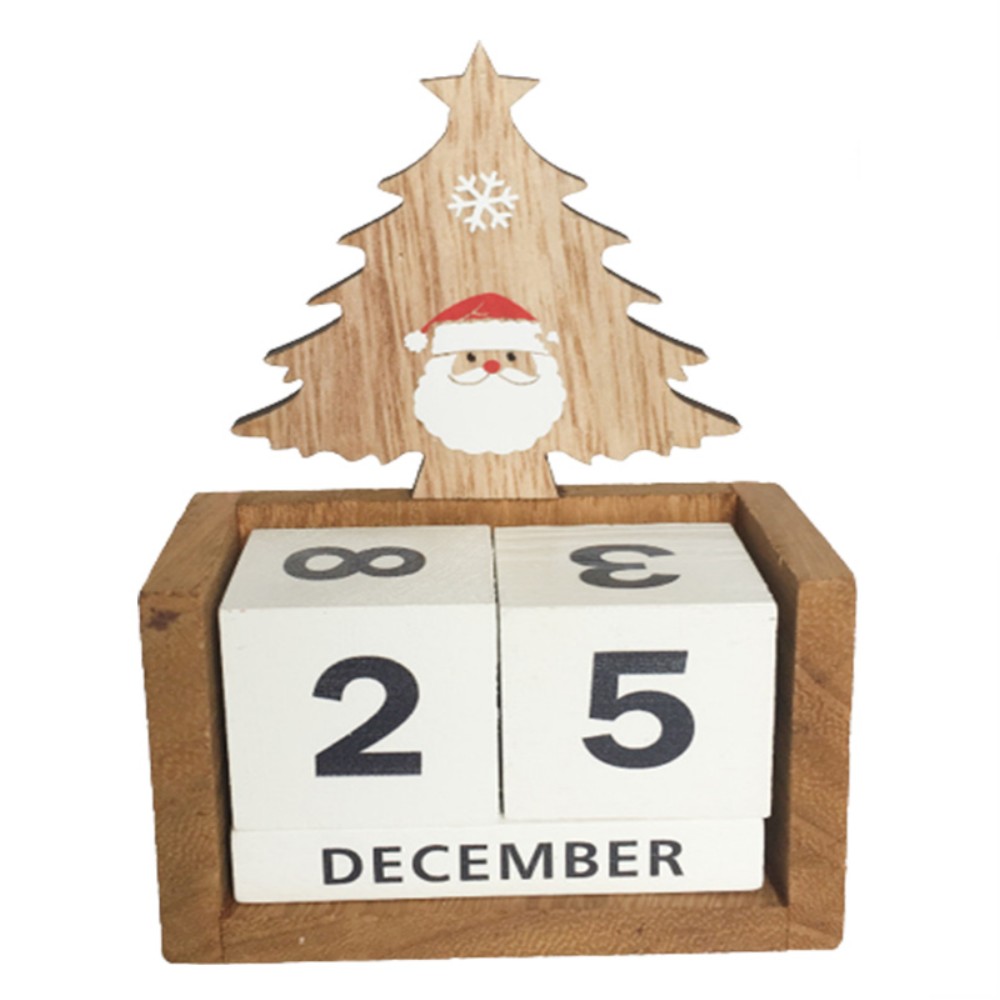 Calendario de madera navidad
