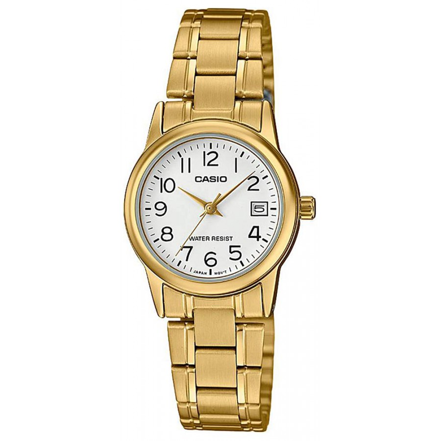 CASIO Casio  Ltp-v002g-7b2 Reloj De Pulsera Analógico Para Mujer Color Dorado