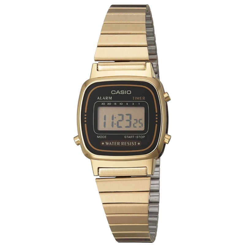 CASIO Casio Vintage La670-wga-1df Reloj De Pulsera Digital Para Mujer Color Dorado