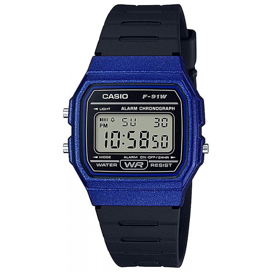 CASIO Casio Collection F-91wm-2a Reloj De Pulsera Digital Para Unisex Color Azul