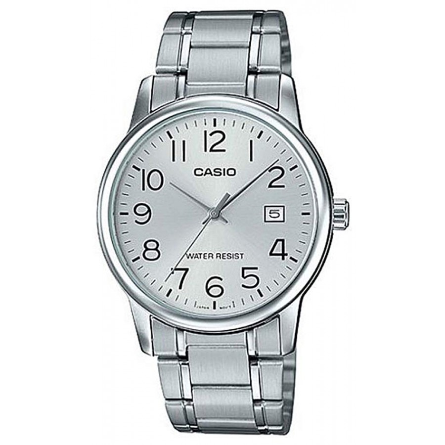 CASIO Casio Gent´s Mtp-v002d-7b Reloj De Pulsera Analógico Para Hombre Color Plateado
