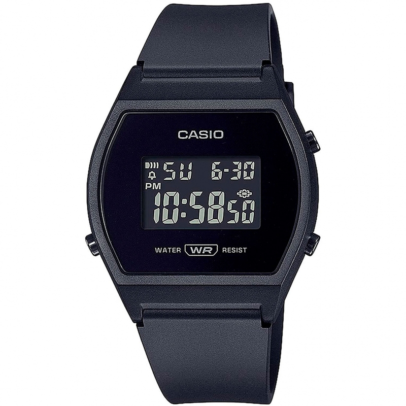 CASIO Casio Collection Lw-204-1bef Reloj De Pulsera Digital Para Mujer Color Negro